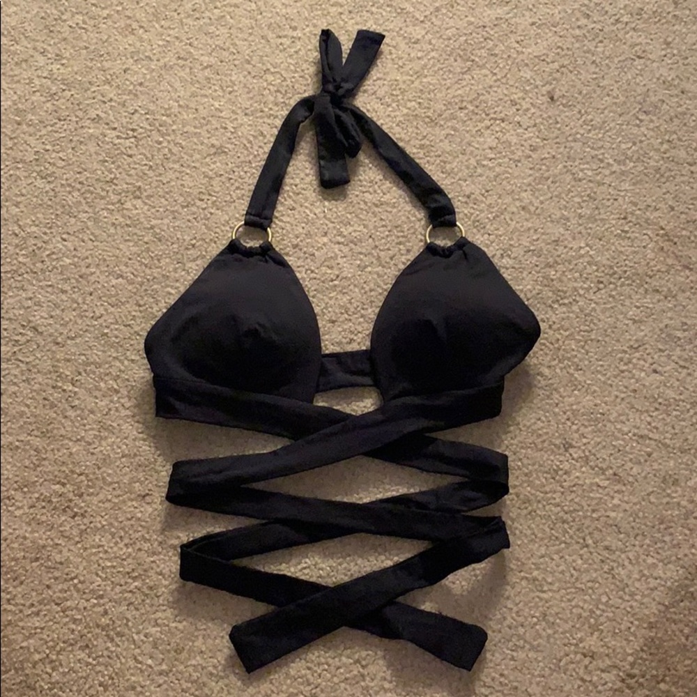 Vitamin A wrap bikini top XS